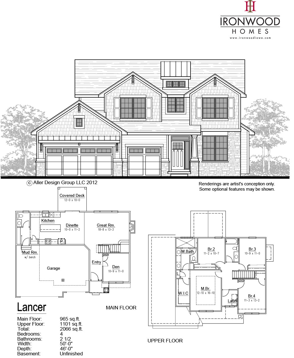 Cirrus floor plan info sheet